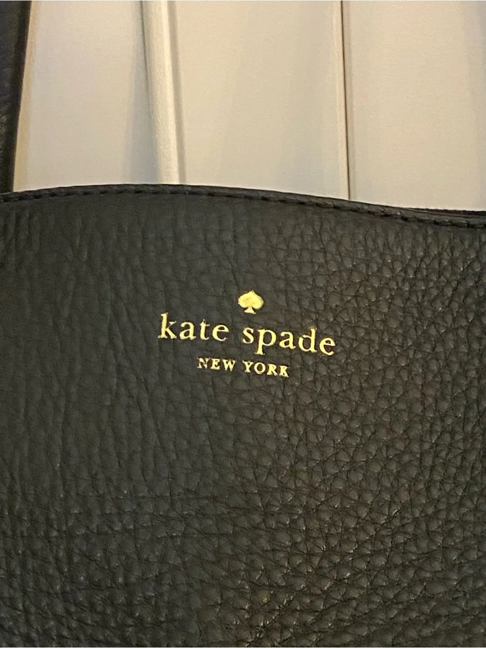 Kate Spade New York Charles Street Kensington Large Black Pebble Leather Bag